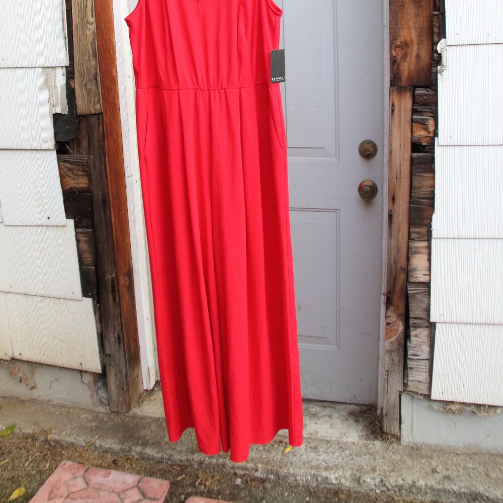 Eloquii Palazzo Pant Jumpsuit 14 - Picture 3 of 4